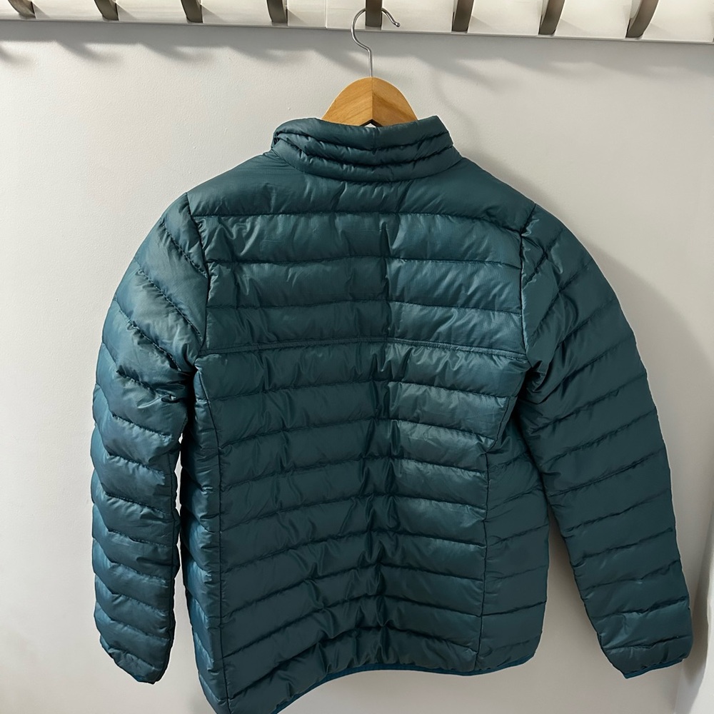 Patagonia Teal Quilted Pullover Puffer Jacket - Picture 4 of 4